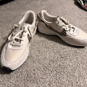 Nike Cream and Leopard Print Women's Sneakers